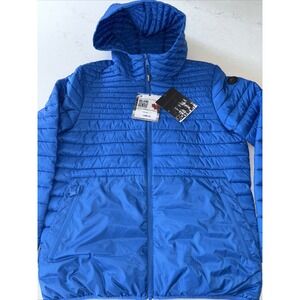 PAJAR Eriksson Lightweight Active Packable Puffer Hooded Jacket Blue Mens S Coat